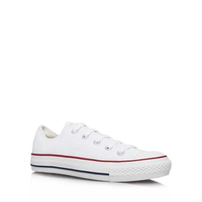 Converse White 'Chuck Taylor Ox' flat lace up sneaker